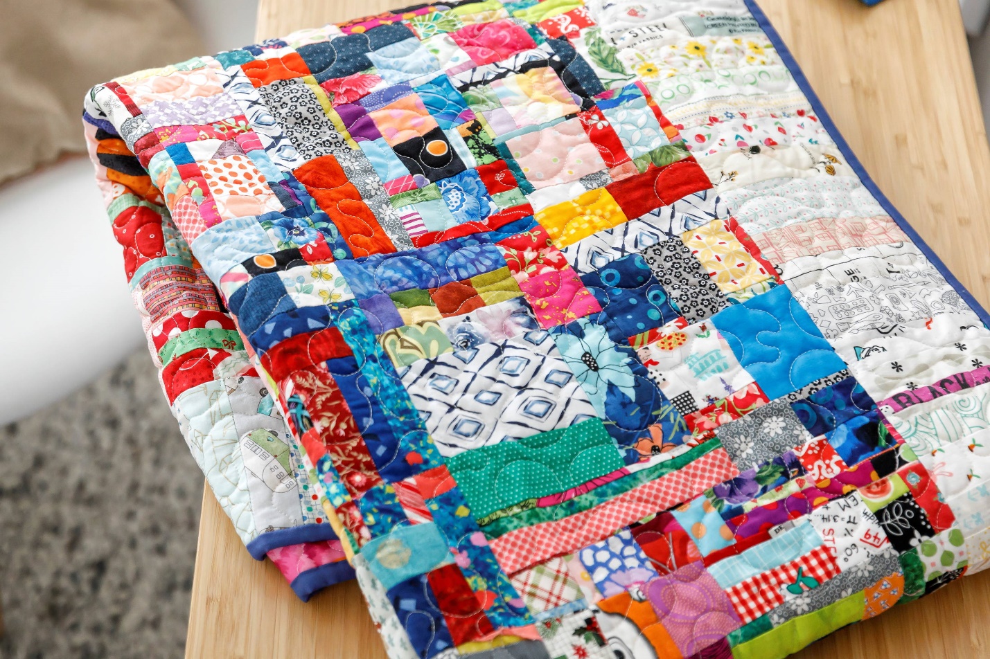 پتو با پار چه های اضافی 